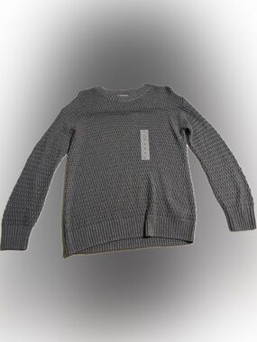 Old Navy Chunky Crewneck Sweater - Charcoal Gray